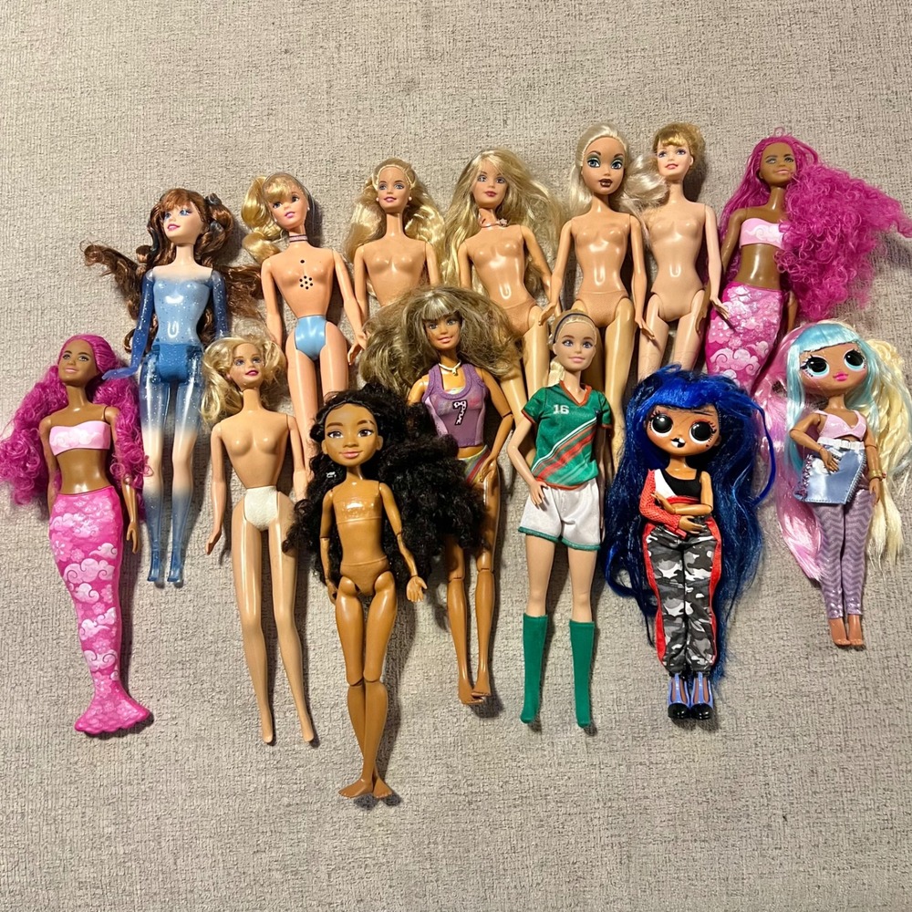 Barbie LOL Surprise OMG My Scene Disney ILY 4ever Fashion Doll Lot of 13 Mixed
